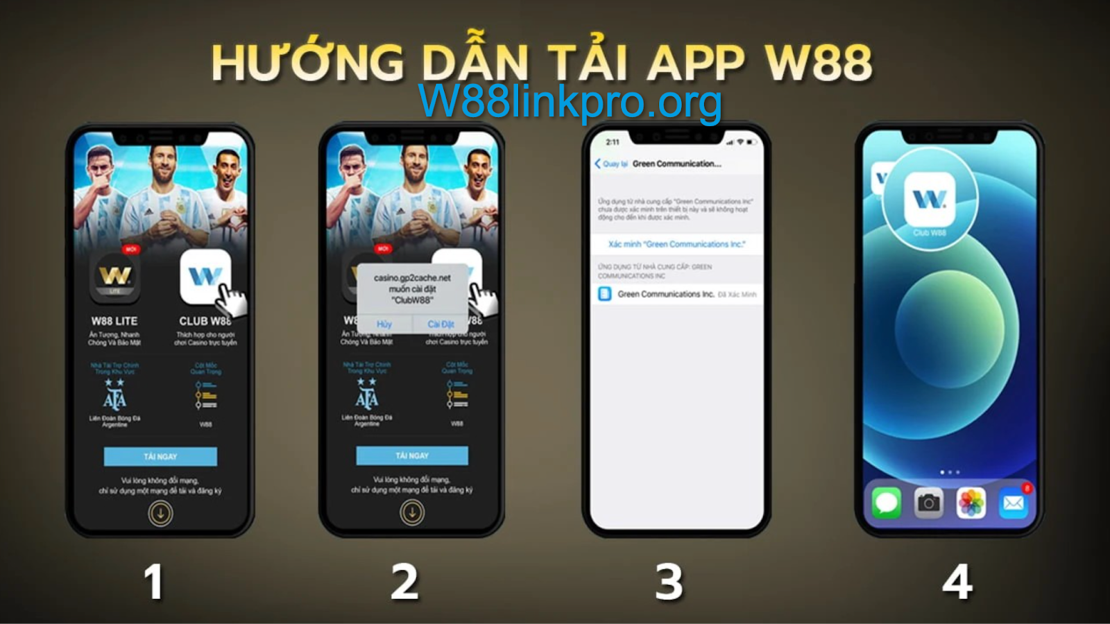 Tải App W88 về điện thoại iOS